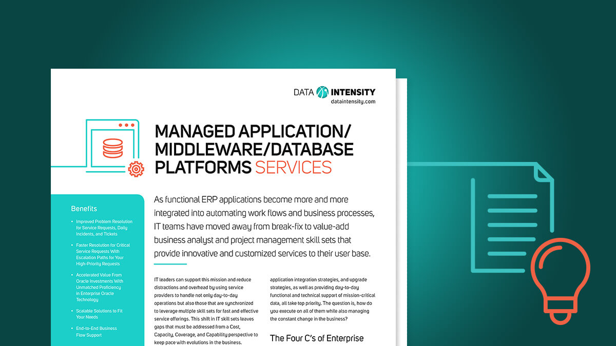 Managed Application/Middleware/Database Platforms Services